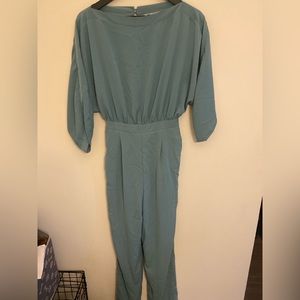 Windsor Teal Jumpsuit Size Medium
